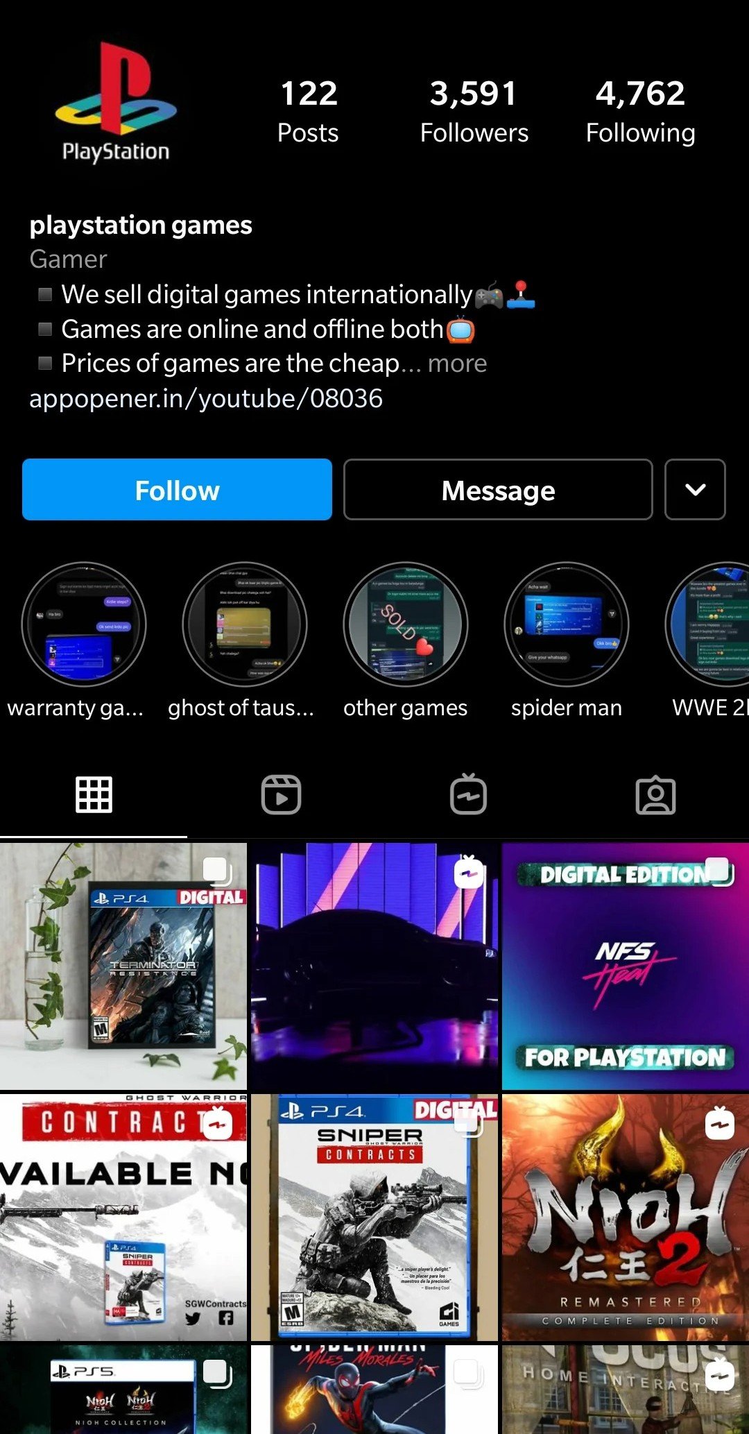 Instagram for Gaming
