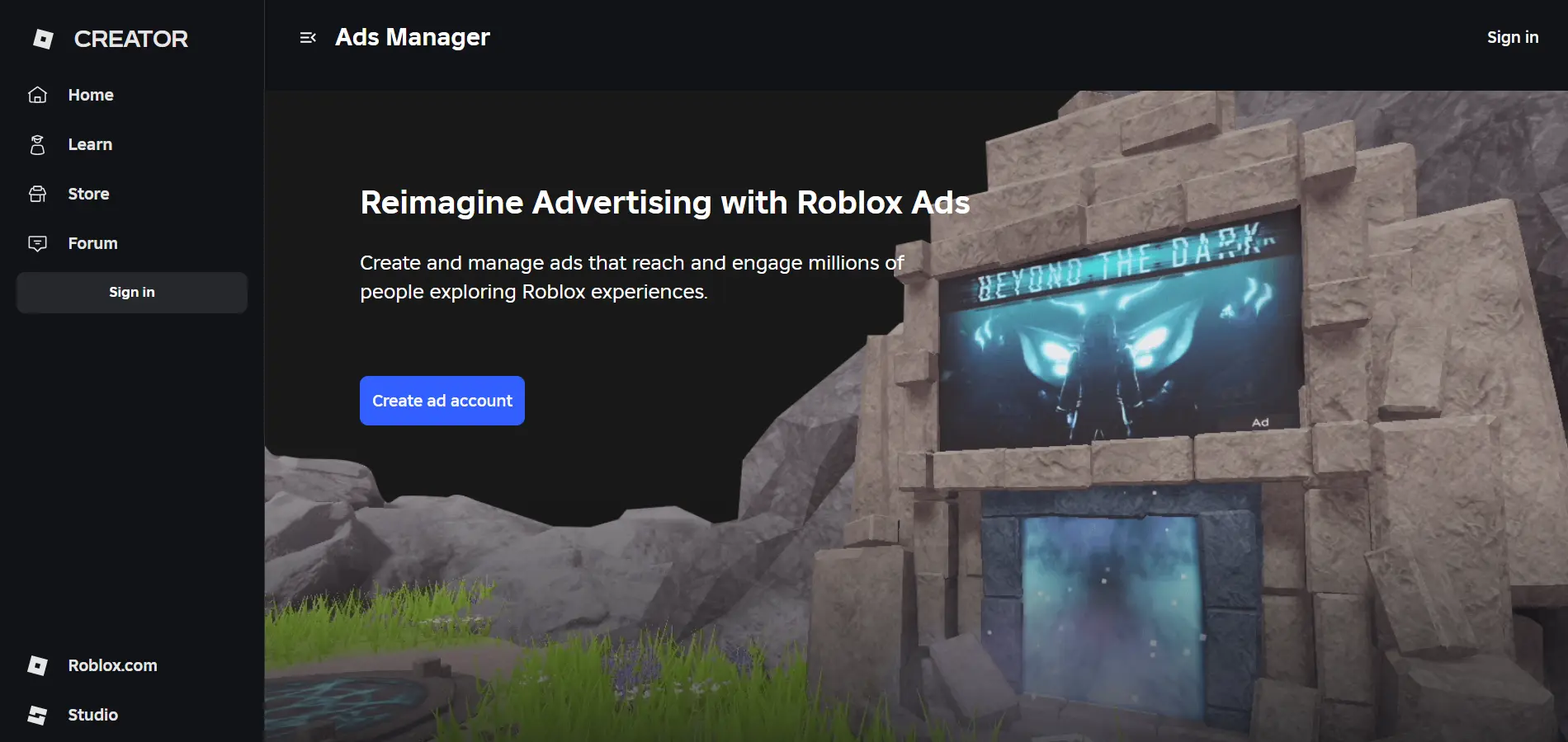 Roblox Ads Manager