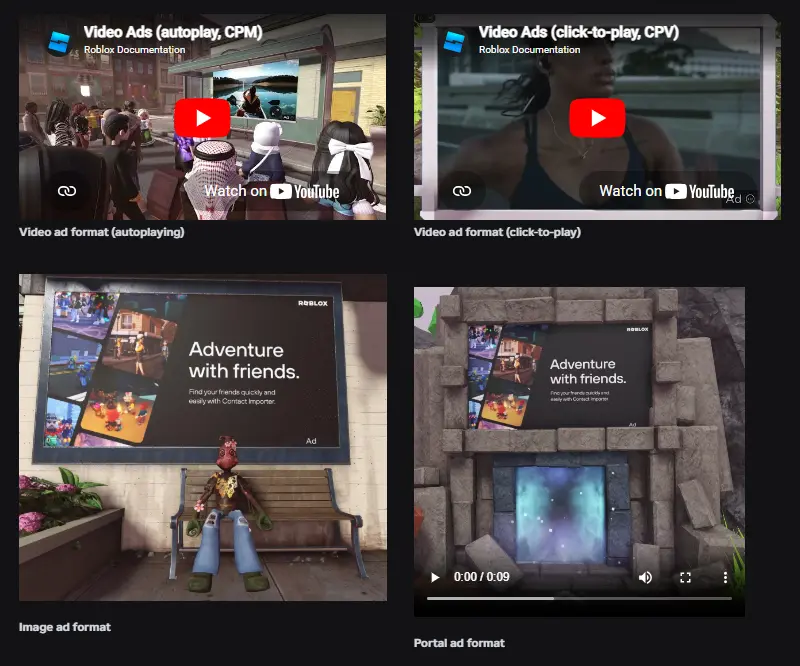 Roblox Immersive Ads